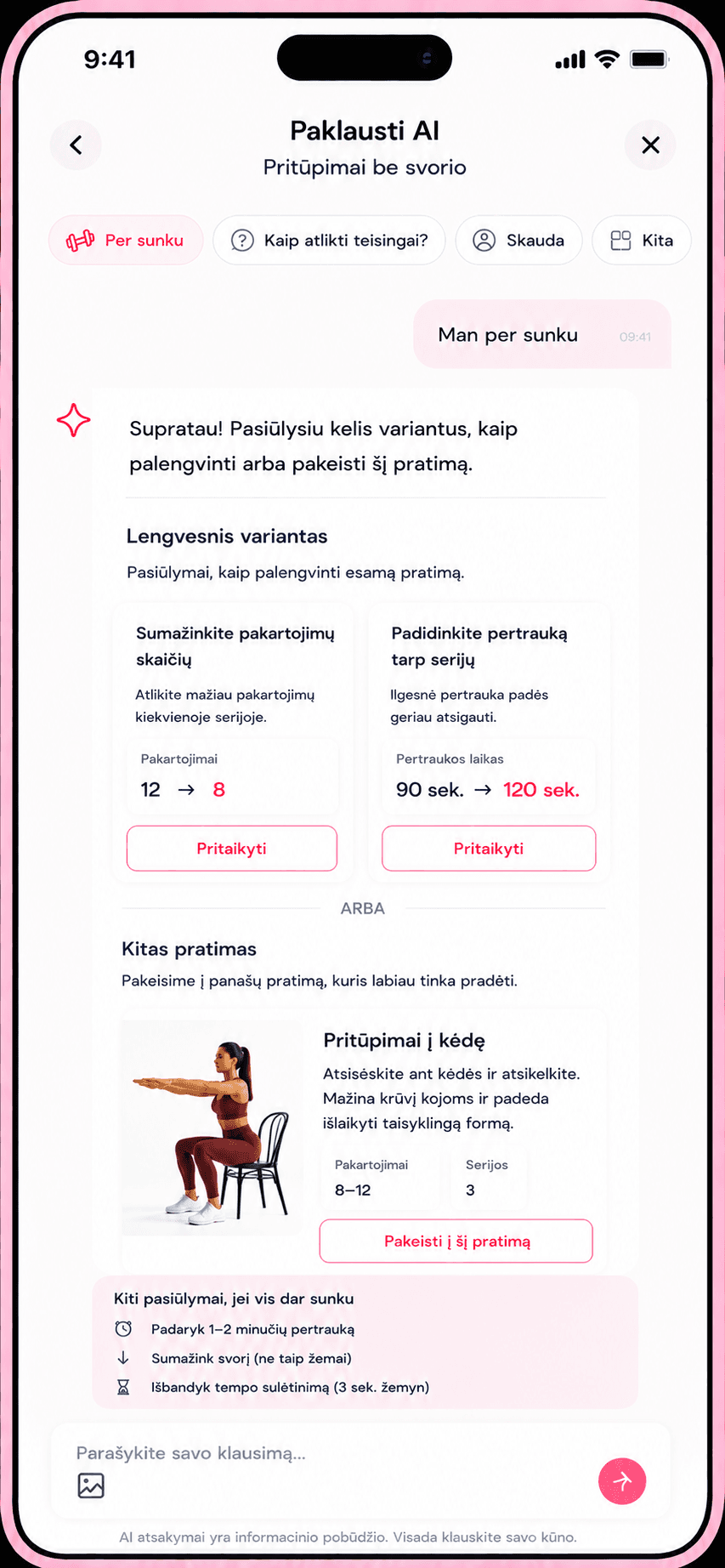 Kjut app - prisitaikymas su AI